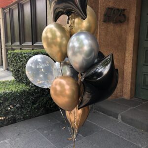 Bouquet de Globos "Glam Metálico"