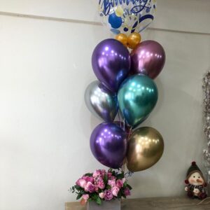 Torre de Globos "Cromo Vibrante"